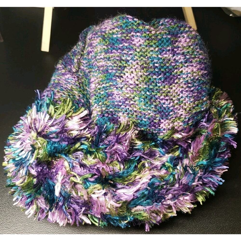 Cejon Accessories Womens Magic Hat Cap Purple Green Soft Stretchy - Picture 5 of 5